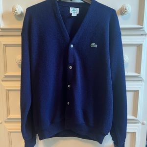 Lacoste button down sweater